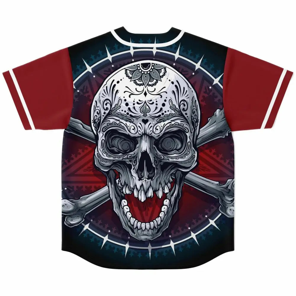 Skull-X Baseball Jersey - Baseball Jersey - AOP