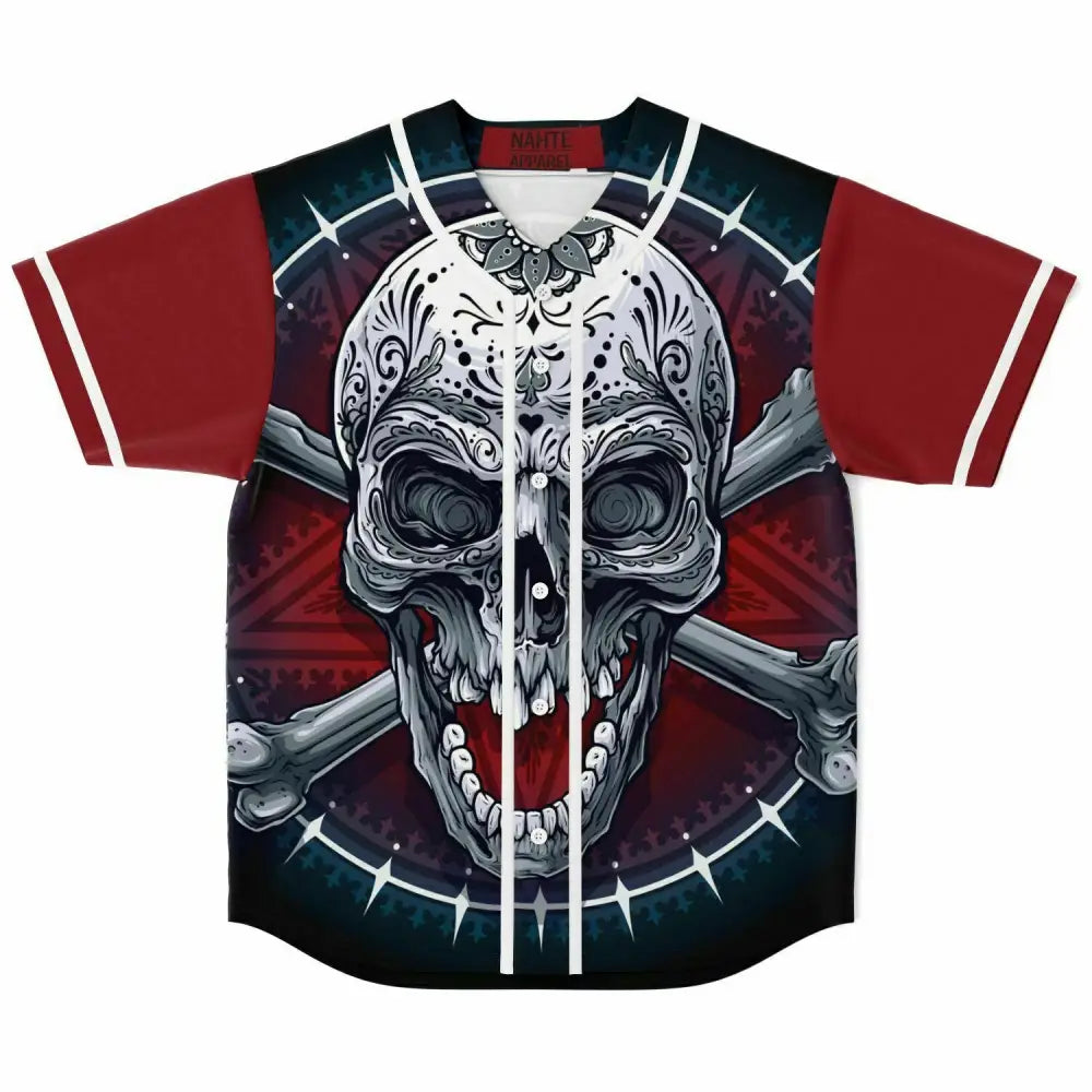 Skull-X Baseball Jersey - Baseball Jersey - AOP