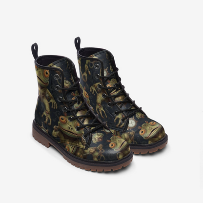 Robo Frogs Vegan Leather Boots