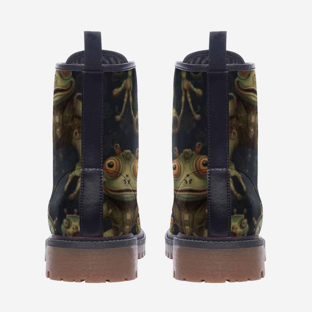 Robo Frogs Vegan Leather Boots